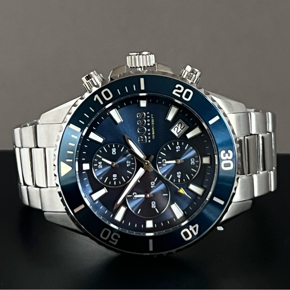 💰SOLD - HB1513907 - Hugo Boss Men’s Admiral Blue Dial Watch - Picture 7 of 13